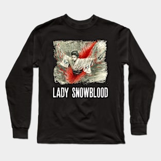 Cherry Blossom Blades Elegant Violence on Display with Snowblood Tees Long Sleeve T-Shirt